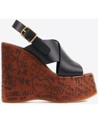 Chloé - Maxime Wedge Sandal - Lyst