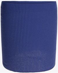 Courreges - Ribbed Knit Mini Skirt - Lyst