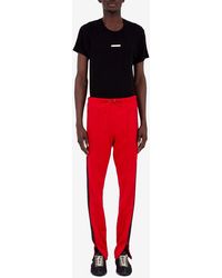 Maison Margiela - Four Stitch Logo Skinny Track Pants - Lyst