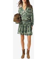 Ba&sh - Minthe Printed Mini Dress - Lyst