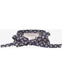 Max Mara - Silk Patterned Collar - Lyst