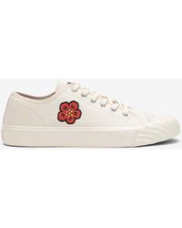 KENZO - Embroidered Low-Top Sneakers - Lyst