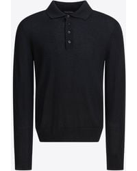 Tom Ford - Long-Sleeved Polo Shirt Polo Shirts - Lyst