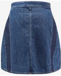 Givenchy - Cocoon Mini Denim Skirt - Lyst