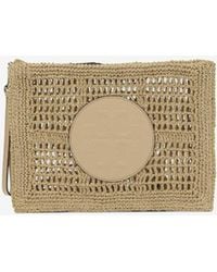 Tory Burch - Ella Hand-Crocheted Zip Pouch - Lyst