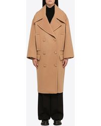 Margaux Lonnberg - Oversized Double-Breasted Wool Coat - Lyst