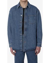 Loewe - Anagram Denim Overshirt - Lyst