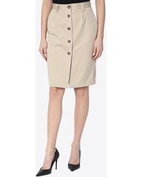 Anine Bing - Zaire Buttoned Pencil Skirt - Lyst