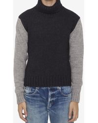 Dolce & Gabbana - Bi-Color Wool Sweater - Lyst