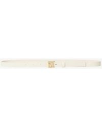 Fendi - Ff Buckle Thin Leather Belt - Lyst
