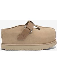 UGG - Logo-Engraved Suede Slippers - Lyst