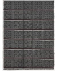 Ferragamo - Tartan Jacquard Cashmere-Blend Scarf - Lyst