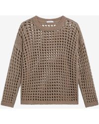 Max Mara - Febe Open Knit Mesh Sweater - Lyst