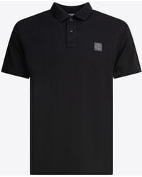 Stone Island - Compass Patch Polo T-Shirt - Lyst