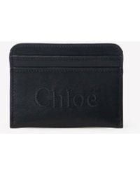 Chloé - Leather Logo-Embossed Cardholder - Lyst