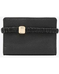 Miu Miu - Logo-Plaque Matelassé-Effect Wallet - Lyst