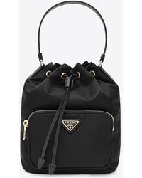 Prada - Duet Re-Nylon Bucket Bag - Lyst