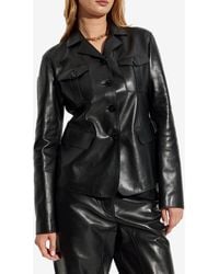 Tom Ford - Buttoned Leather Jacket - Lyst