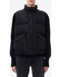 McQueen - Graffiti Logo Print Puffer Vest - Lyst