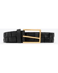 Bottega Veneta - Intreccio Leather Belt - Lyst
