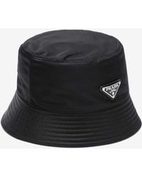 Prada - Logo Appliqué Bucket Hat - Lyst