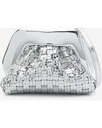 THEMOIRÈ - Gea Weaved Laminated Clutch Bag - Lyst