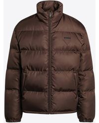 Prada - Cacao-Coloured Down Jacket - Lyst