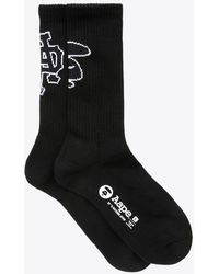 Aape - Moonface Graphic Ribbed Socks - Lyst