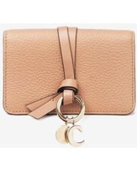 Chloé - Alphabet Grained Leather Cardholder - Lyst