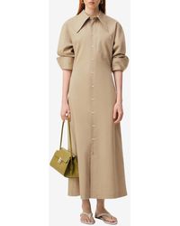 Ami Paris - Fitted Midi Shirt Dress - Lyst