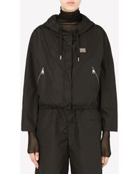Dolce & Gabbana - Technical Fabric Hooded Jacket - Lyst