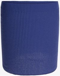 Courreges - Ribbed Knit Mini Skirt - Lyst