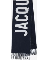 Jacquemus - Logo Wool Fringed Scarf - Lyst