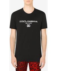 Dolce & Gabbana - Logo Crewneck Short-Sleeved T-Shirt - Lyst