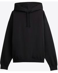 Y-3 - Logo Print Hooded Sweatshirt - Lyst