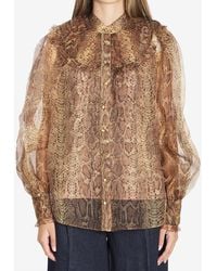 Zimmermann - Hypnotic Smocked Blouse - Lyst