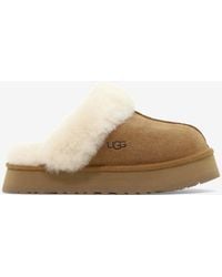 UGG - Disquette Suede Shearling Slippers - Lyst