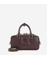 Miu Miu - Arcadie Calf Leather Top Handle Bag - Lyst