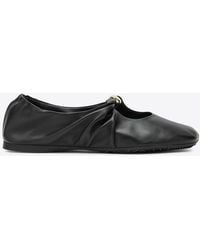 Loewe - Nappa Pebble Ballet Flats - Lyst