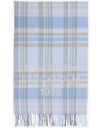 Acne Studios - Wool And Cashmere Check Scarf - Lyst
