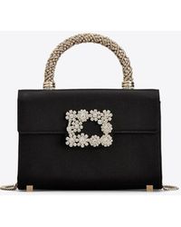 Roger Vivier - Mini Jewel Efflorescence-Buckle Top Handle Bag - Lyst
