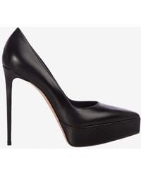 Le Silla - Uma 140 Nappa Leather Platform Pumps - Lyst
