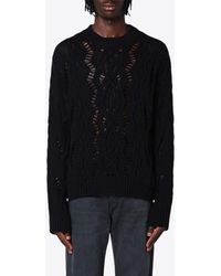 Our Legacy - Cable Sonar Wool Sweater - Lyst