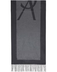 Saint Laurent - Cassandre Jacquard Silk Scarf - Lyst
