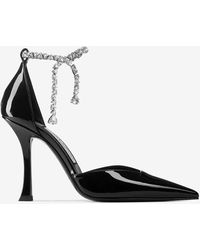 Jimmy Choo - Stevie 100 Crystal-Embellished Pumps - Lyst