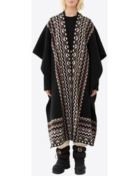 Chloé - Ruana Wool-Blend Cape - Lyst