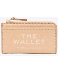 Marc Jacobs - The Grained Leather Top Zip Cardholder - Lyst