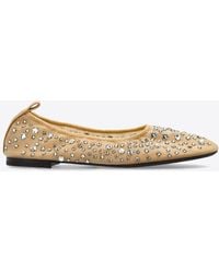 Tory Burch - Crystal Embellished Ballet Flats - Lyst