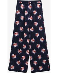 Fendi - Bouquet Print Silk Pajama Pants - Lyst