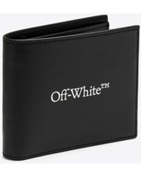 Off-White c/o Virgil Abloh - Logo Print Leather Bi-Fold Wallet - Lyst